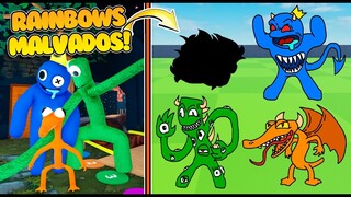 😱EVIL TRANSFORMACIÓN! Reto de dibujo! Rainbow Friends Roblox! El Show de BYN!