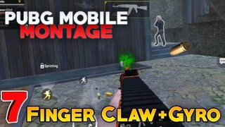 PUBG Mobile | 7 Finger Claw + Gyro | Pubg mobile montage #7 | Pro Player Highlights Ft. Oxile