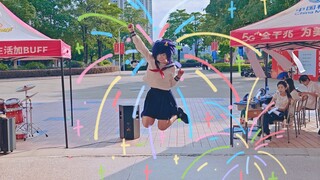 Ketika Rikka menari di acara perekrutan siswa di sekolah...