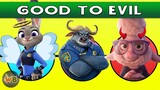 Zootopia Characters: Good to Evil