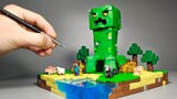 (งานฝีมือ) Creeper ขนาดยักษ์ใหญ่กว่าสิบเท่าบุกเข้ามาใน Minecraft