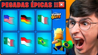 ASPEGADAS MAIS INCRÍVEIS DO STUMBLE GUYS !! FIQUEI COMBINANDO COM A SKIN + PEGADA !