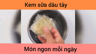 Kem sữa dâu tây