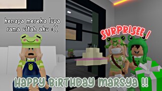 HAPPY BIRTHDAYY MARSYA HAYYUKK🎉🎂 PURA PURA LUPA ULTAH MARSYA😂 (Story Brookhaven) | PART 1 |