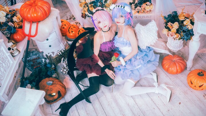 【Rem Ram】Cute Halloween ghost! x2!