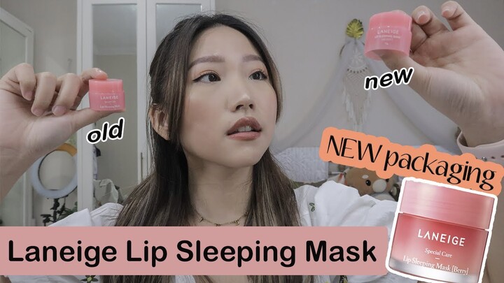 Laneige Lip Sleeping Mask NEW PACKAGING + ORIGINAL VS FAKE Comparison  ❌ / Laneige ASLI PALSU / INDO