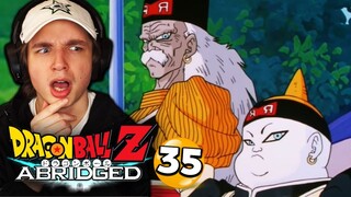 THE ANDROIDS ARE HERE!! | DBZ: Abridged REACTION Episode 35
