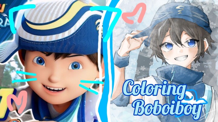 Coloring Boboiboy taufan [ Boboiboy Galaxy ]
