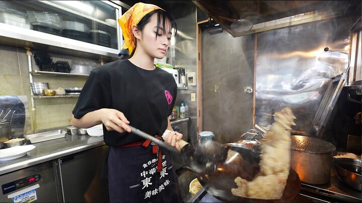 Beautiful college student store manager tames everything with her gaze