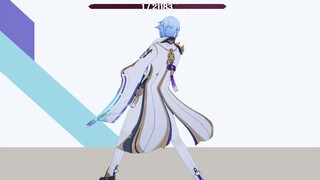 [ Genshin Impact ] Ayato: As an older brother~ it is normal to be able to dance. Wolf King: Ow √√√