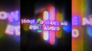 Edit Audio Tutorial (After Effects)