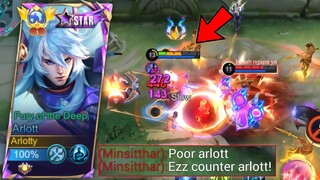 HOW TO DEAL AGAINST MINSITTHAR IN EXP LANE!? | ARLOTT VS MINSITTHAR DAMAGE BUILD - MLBB