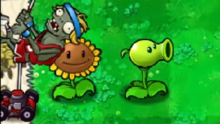 This zombie jumped over the cart!