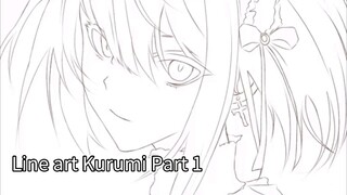 Line art (Kurumi) Part 1