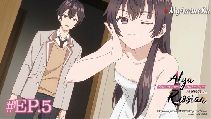 [Dub Indo] S1E5 Tokidoki Bosotto Russia-go de Dereru Tonari no Alya-san