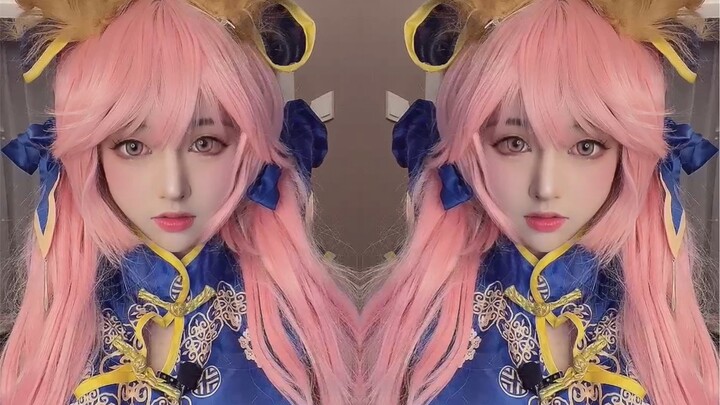 Di Sungai Gangga】Ooooo~Fgo Tamamo mantan Xiaoyu cheongsam cos