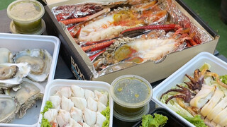 泰国美食：神仙海鲜外卖懒人的爱把海边搬到家里也要海鲜自由
