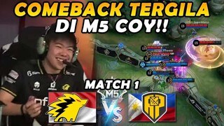 SUPER BIG MATCH AKHIRNYA DIMULAI!! GILA ONE OF THE BEST GAME IN HISTORY!! - ONIC vs BREN MATCH 1