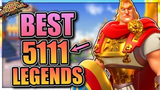 Best 5111 Legendary Commanders & Talents [F2P minimum investment] Rise of Kingdoms