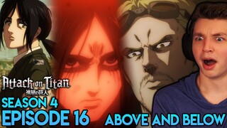 PIECK'S PLAN, REINER'S RETURN! | Attack on Titan REACTION Season 4 Episode 16 (Above and Below)