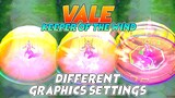 Vale Keeper of the Wind Epic Skin in Different Graphics Settings