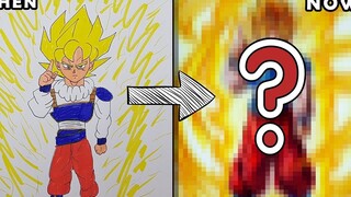 挑战自己！重新画自己以前的"烂画"！【悟空】