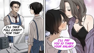 [Manga Dub] My boss takes all the credit for my work, but when the CEO came, she noticed me [RomCom]