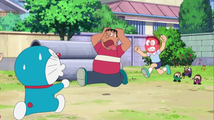 Doraemon: Nobita has learned to express his emotions, and Fat Tiger is frightened by Nobita's seriou