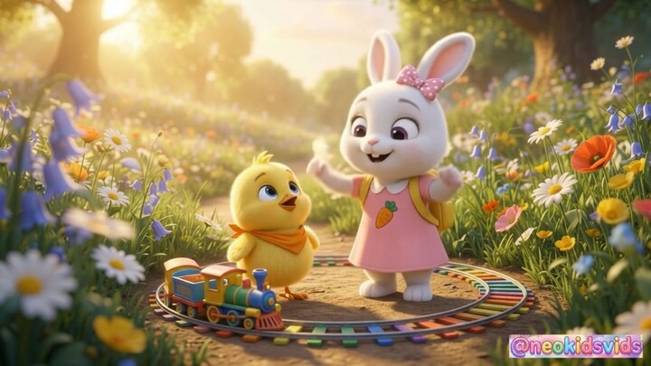 Bibi & Beto The Magic Color Train Adventure! 🐰🐥🚂