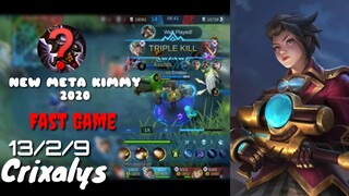 New meta Kimmy Gameplay - Kimmy New Build - Crixalys ~MLBB