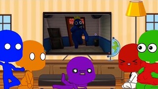 Rainbow friends reacts to roblox funny video