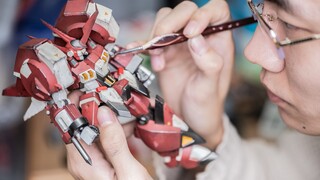 【Spraying Diary】Mesin Pertempuran OG Bandai HG Model Besi Kuno Penyemprotan Produksi Lama