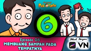 MEMBUANG SAMPAH PADA TEMPATNYA (Animasi Pak Lele episode 6)