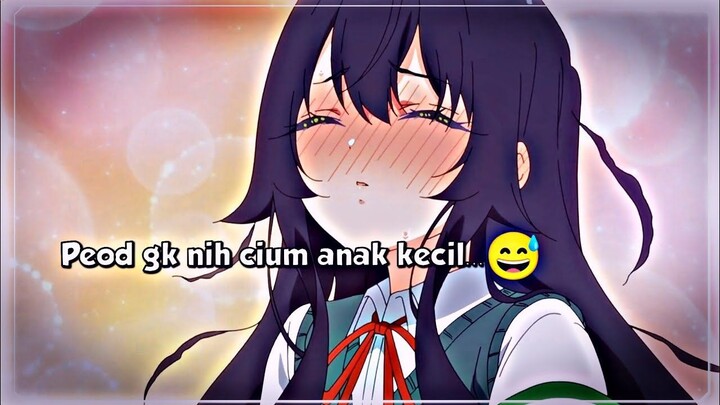 Ketika pacar lu minta cium, tapi kok pacarnya kayak anak kecil gk papa nih..