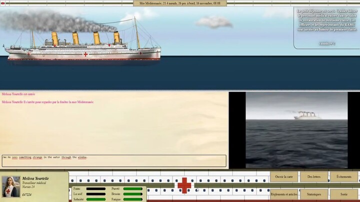 🔴 Britannic Voyage RPG 2025 ( Episode 05 ) - Attaque Du L'Unterseeboot 73 Sur Le HMHS Britannic