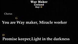 Leeland - Way Maker || Chords And Lyrics || Instrumental || Key Of D