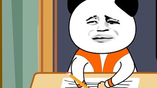 Being amused by your own answers during an exam