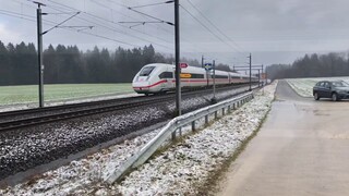 HORNS, AND MANY TRAINS! Lots of variety and speed on the NBS high speed rail line