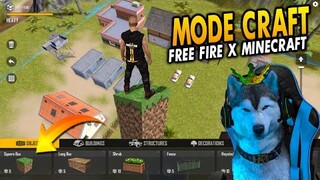 FREE FIRE X MINECRAFT !! BISA BIKIN RUMAH DI MODE CREATIF FREE FIRE !! FREE FIRE MAX INDONESIA