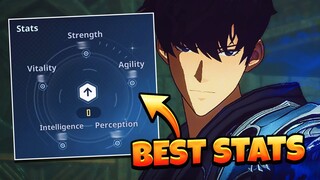 WHAT STATS TO INVEST INTO FOR JINWOO EARLY-MID GAME & HOW TO LEVEL UP! | Solo Leveling: ARISE