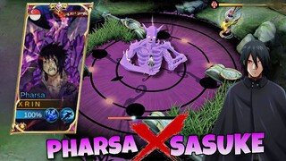 Pharsa X Sasuke Susanoo " Auto Kena Mangekyou Sharingan 1 Map " 😱‼️