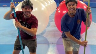 Balloon Popping Competition - Just One Second! [Ridiculous]