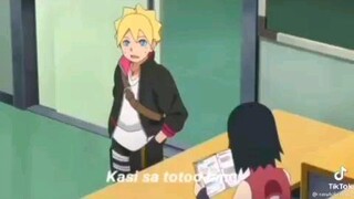 boruto and sarada. #boruto # sarada.