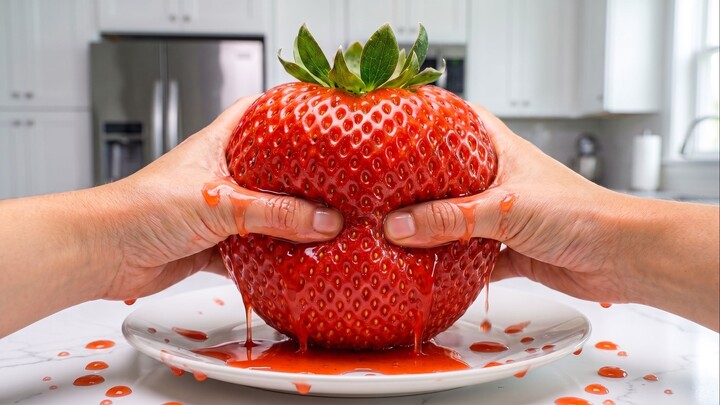 巨型水果惊喜 😱 超解压ASMR 🍓🍉