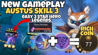 NEW GAMEPLAY AUSTUS 3 HYPER 3 STAR NATALIA ASTRO SWORDMAN MAGIC CHESS ! MODE FAST HAND ON MY DEVICE