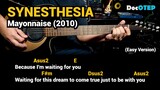 Synesthesia - Mayonnaise (Easy Guitar Chords Tutorial with Lyrics)