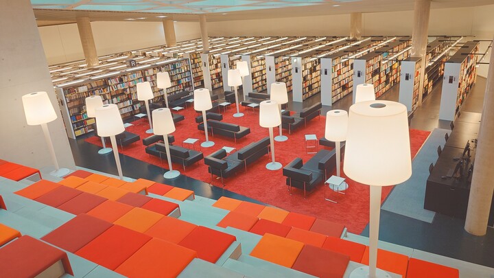 Библиотека при университете в Зальцбурге в Австрии - много литературы на русском