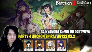FunPlay Party 4 Archons di Spiral Abyss v3.2 #BstationxGenshinImpact