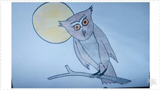 Cara Mudah Menggambar Burung Hantu | Tutorial Indonesia