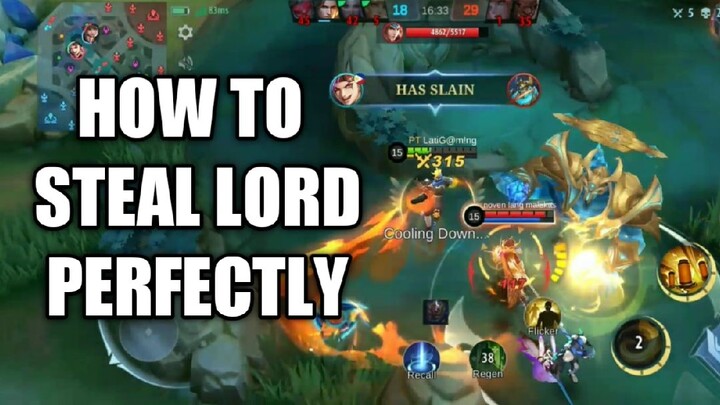 How to Steal lord - mobile legends